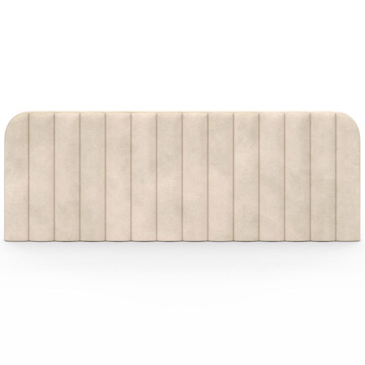 Cabecero colgante 160 cm en terciopelo beige - ALBA | IDMarket