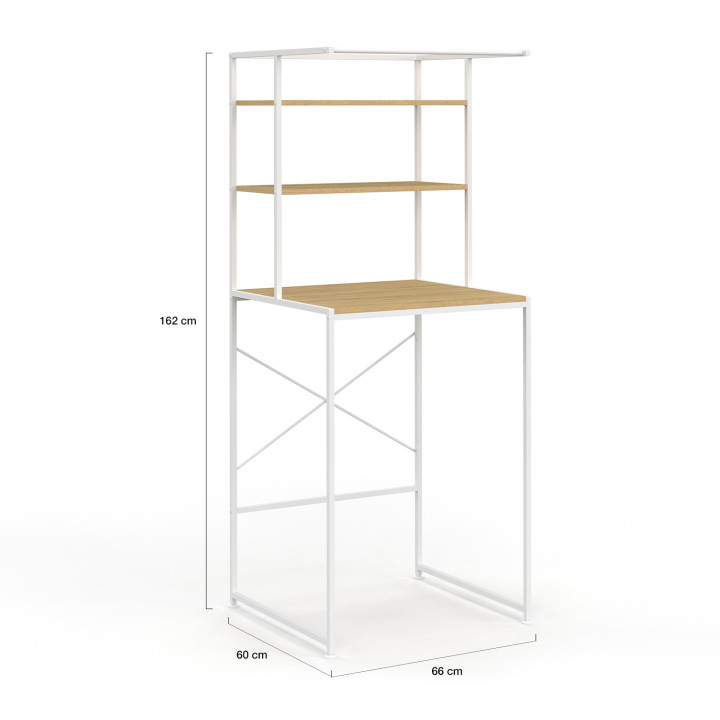 Estantería sobre una lavadora de metal blanco - DETROIT | IDMarket