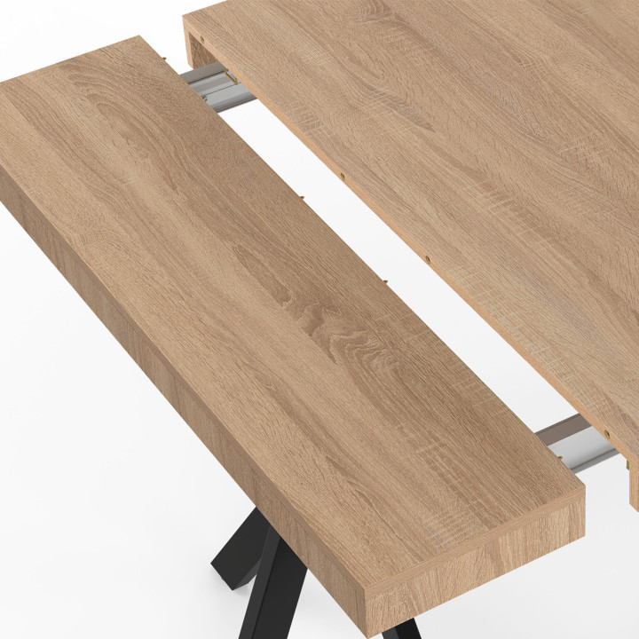 ¡Mesa consola extensible para 10 personas 235 cm diseño industrial - ALIX | Zen Cart! IDMarket