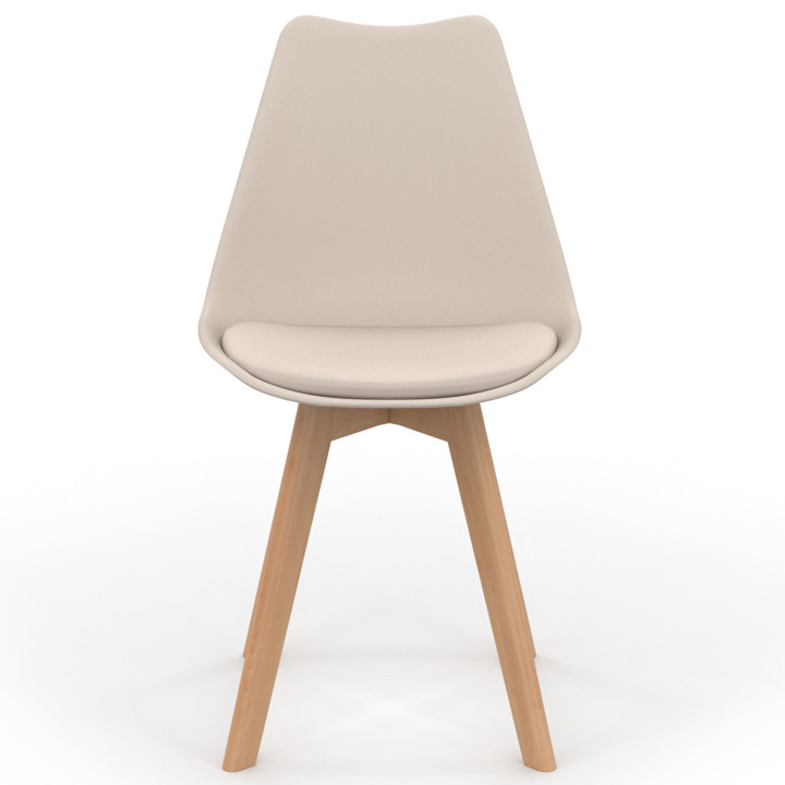 Sillas de comedor escandinavas beige - SARA | ID Market