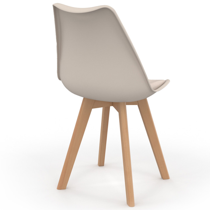 Sillas de comedor escandinavas beige - SARA | ID Market