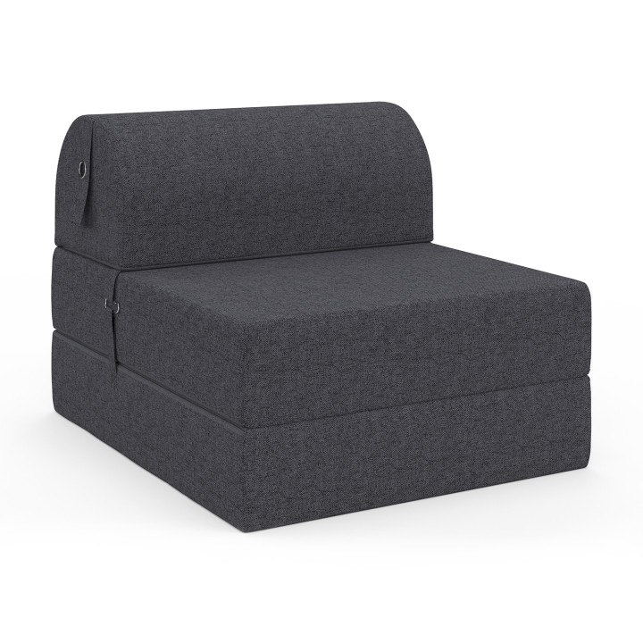 Sofá cama de tela gris marengo - PALOMA | ID Market