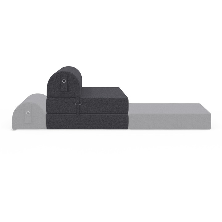 Sofá cama de tela gris marengo - PALOMA | ID Market