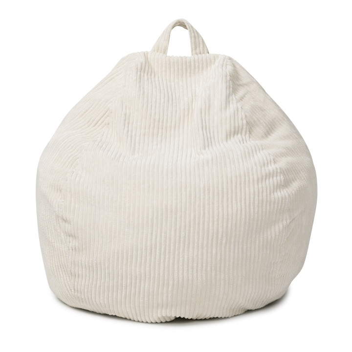 Puff en forma de pera de pana beige - HORTENSE | ID Market