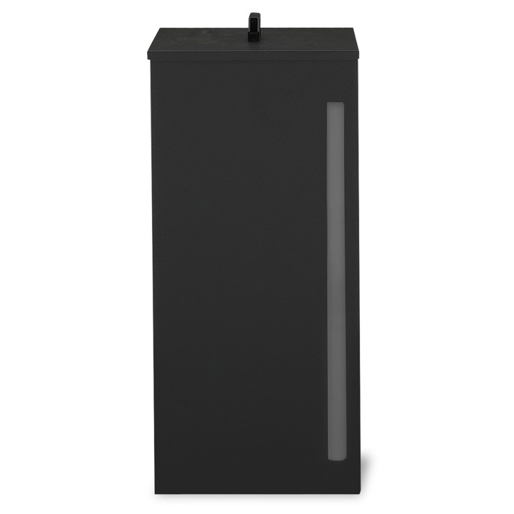 Contenedor de pellets - almacenamiento de pellets 55 kg negro 36 x 36 x 87 cm | IDMarket