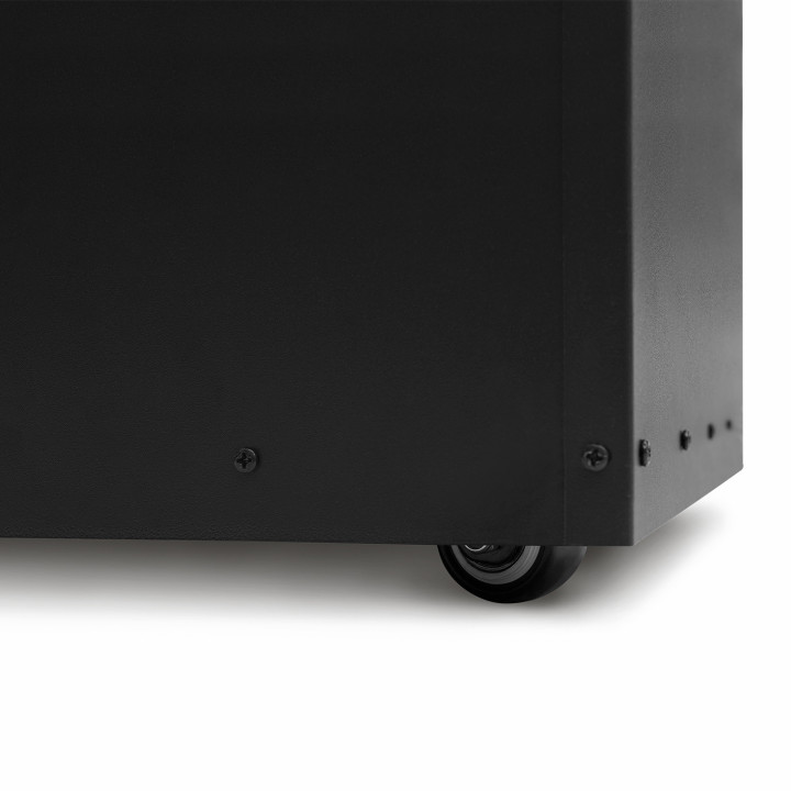 Contenedor de pellets - almacenamiento de pellets 55 kg negro 36 x 36 x 87 cm | IDMarket