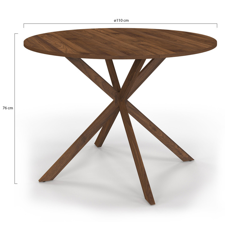 Mesa de comedor rectangular 160 cm 8 personas pata de araña blanca tablero efecto mármol blanco - ALIX | La colección ALIX IDMar