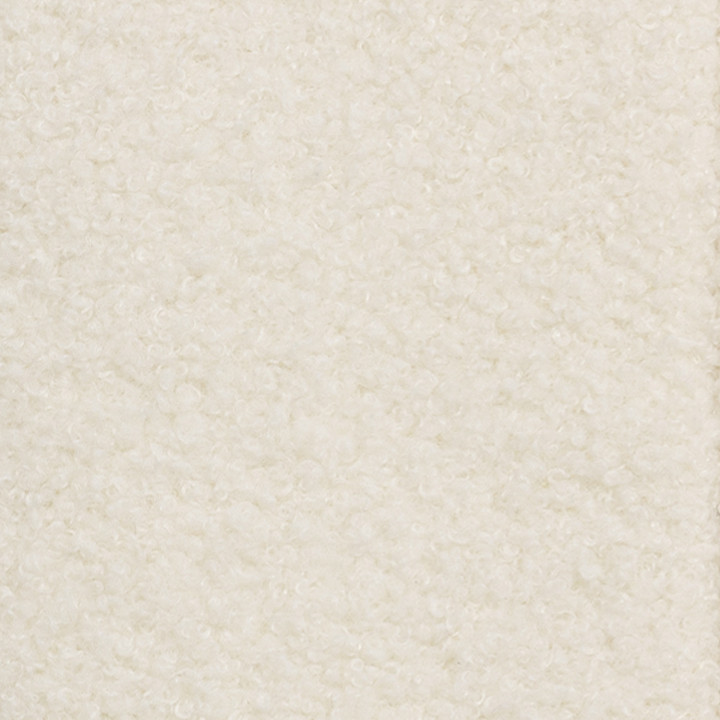 Cama doble con cabecero y somier 140x190cm tela bouclette - BRADFORD | ID Market