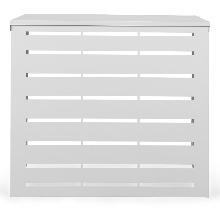Cubierta de aire acondicionado de metal blanco 95 x 50 x 80 cm | IDMarket