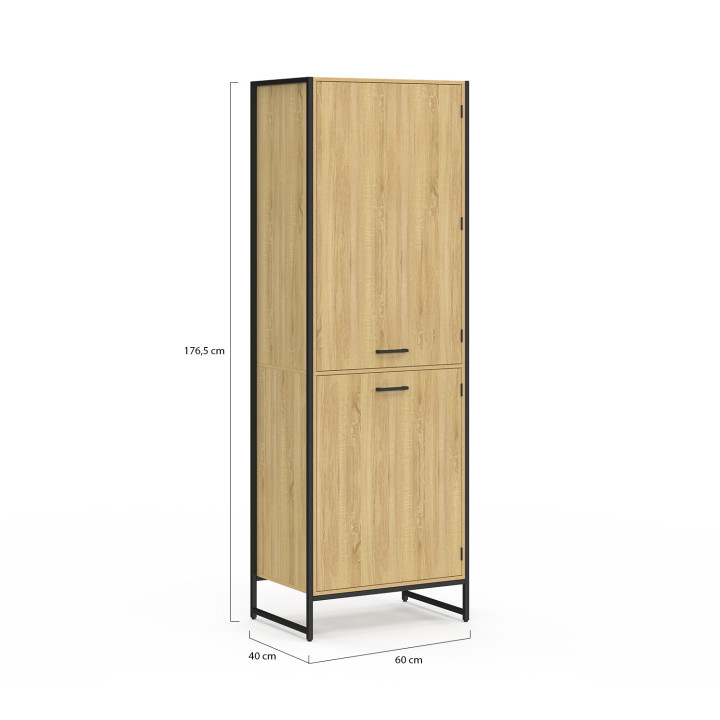 Columna de cocina industrial con puertas de diseño - DETROIT | IDMarket