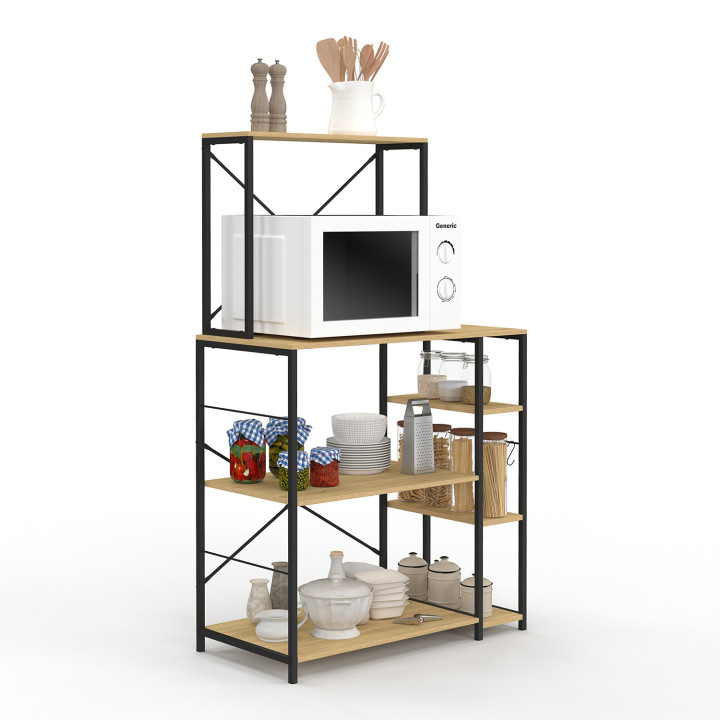 Estante de cocina con soporte para microondas - DETROIT | DETROIT IDMarket
