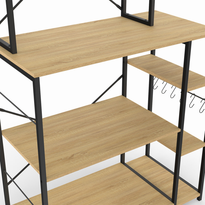 Estante de cocina con soporte para microondas - DETROIT | DETROIT IDMarket