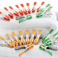 Pinces à linge X24 inox incassables révolution avec crochets clips de suspension