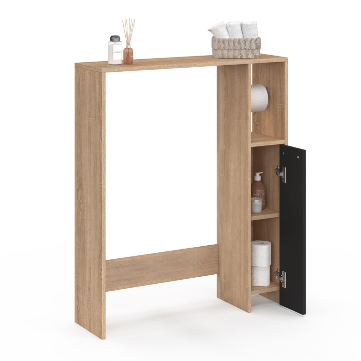 Mueble de haya y negro con encimera de WC - WALLIS | La gama WALLIS IDMarket