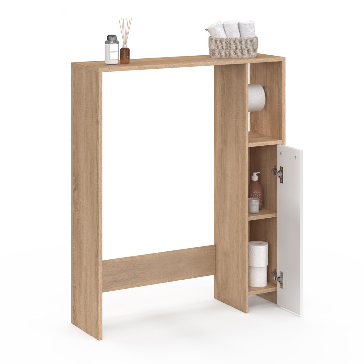 Mueble alto de haya y blanco con armario - WALLIS | The WALLIS Group IDMarket