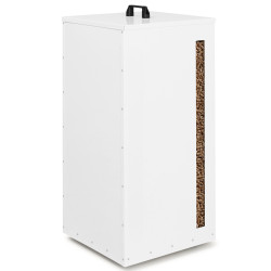 Cubo de pellets - almacenamiento de pellets 45 kg blanco 36 x 36 x 76 cm | IDMarket
