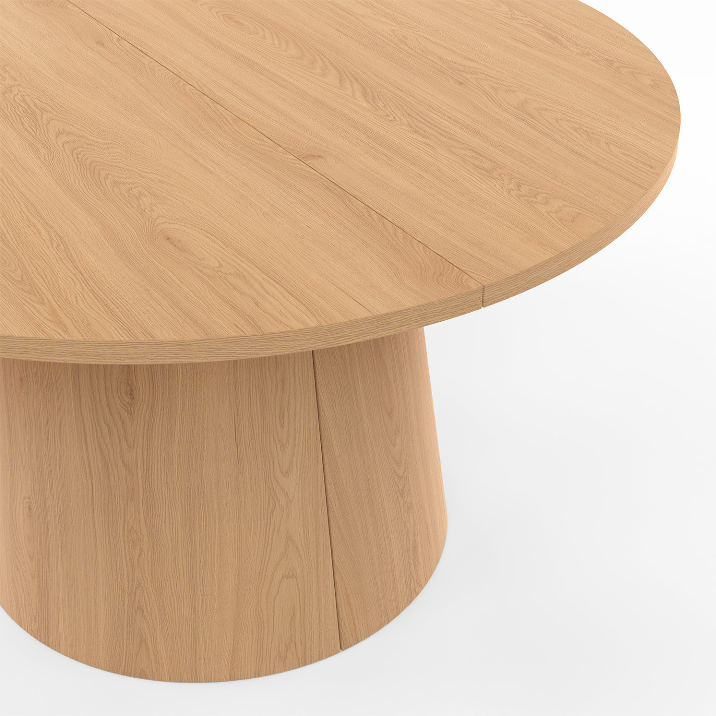 Table Basse Ronde HANAE 70 Cm - Plateau Cannage Et Bois - Style Bohème - Salon