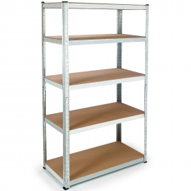 Etagère modulable charges lourdes en métal 5 plateaux Etagère modulable charges lourdes en métal 5 plateaux