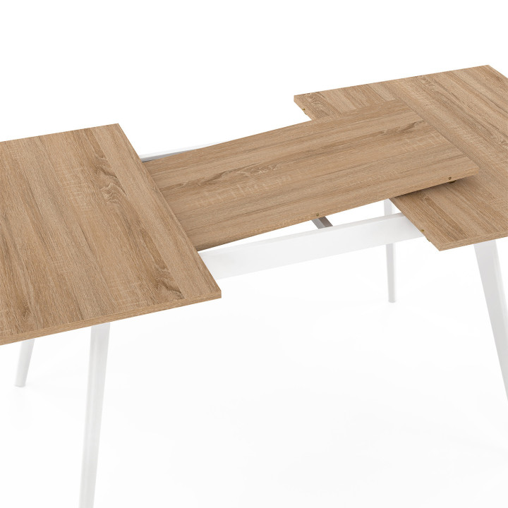 Mesa de madera extensible escandinava para 8 personas | ID Market
