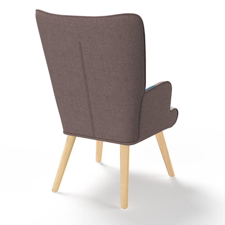 Sillón patchwork escandinavo barato | ID Market