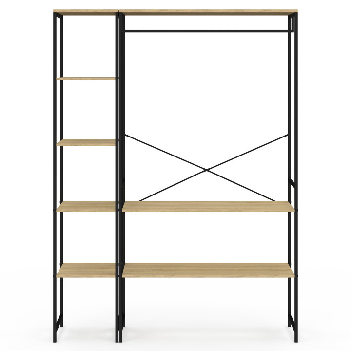 Armario doble de diseño industrial 123 cm - DETROIT | IDMarket