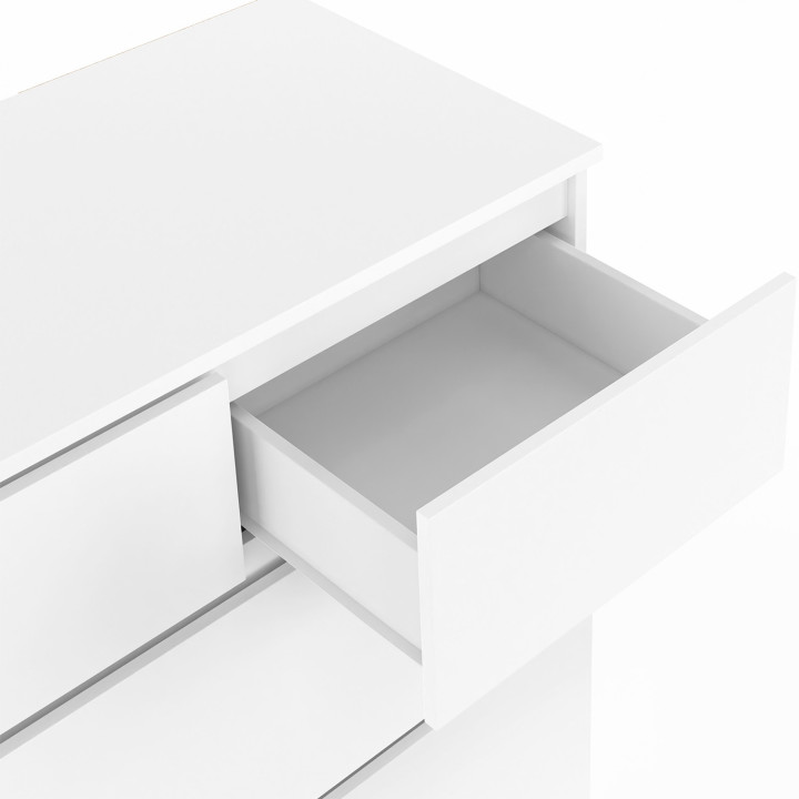 Arcón 8 cajones 160 cm madera blanco - TOMI | REINO UNIDO IDMarket