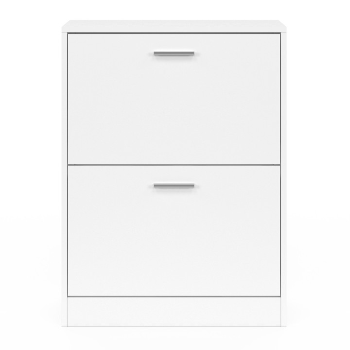 Mueble zapatero de 2 puertas blanco barato | ID Market