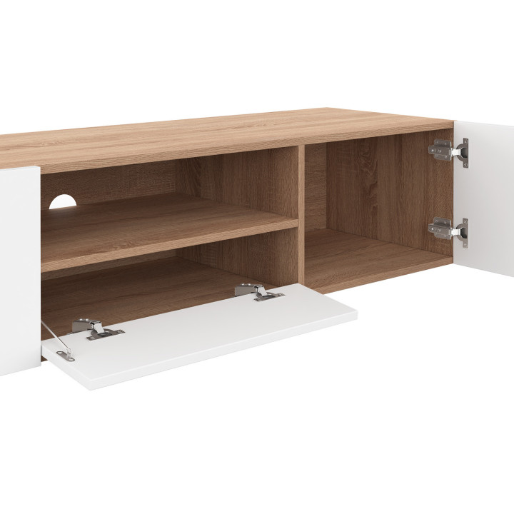 ¡Soporte de TV de 140 cm en madera de haya - ELI | Zen Cart! IDMarket
