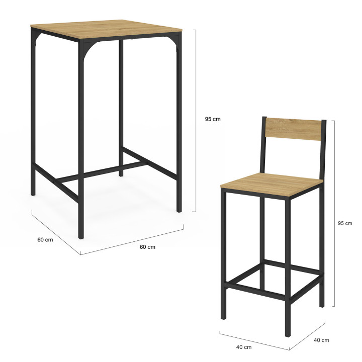 vidaXL Eettafel Vintage Massief Gerecycled Hout - 140 x 70 x 75 cm - Industriële Stijl