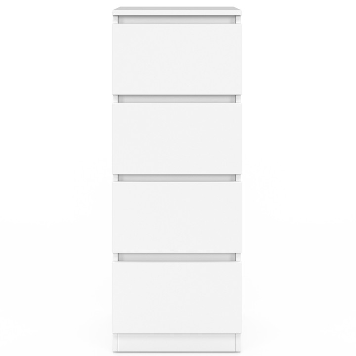 ¡Mueble 4 cajones 30 cm chiffonier madera blanco para entrada baño - TOMI | Zen Cart! IDMarket