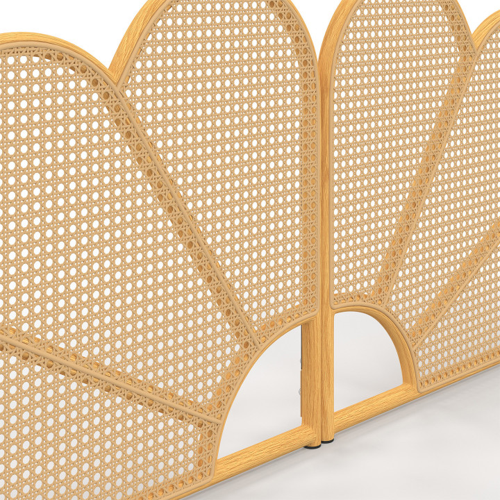 ¡Cabecero suspendido efecto ratán y caña 160 cm - IVY | Zen Cart! IDMarket