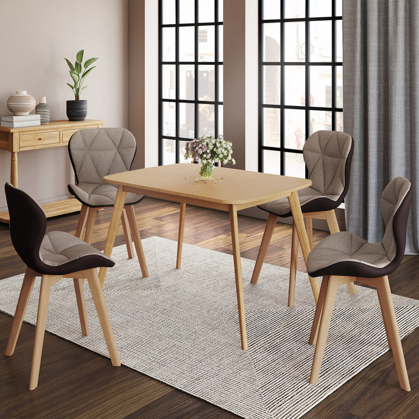 Chaise de salle à manger scandinave Don Taupe Chaise de salle à manger scandinave Don Taupe