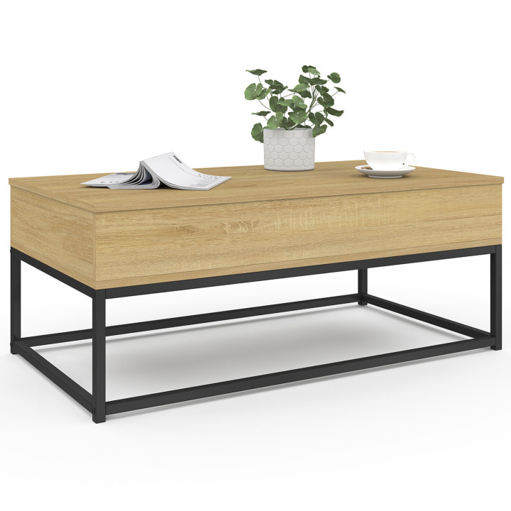 Mesa de centro industrial elevable - DETROIT | ID Market