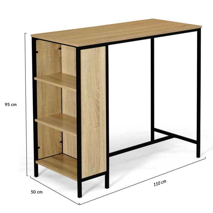 Mesa alta con taburetes para 2 personas - DETROIT | ID Market