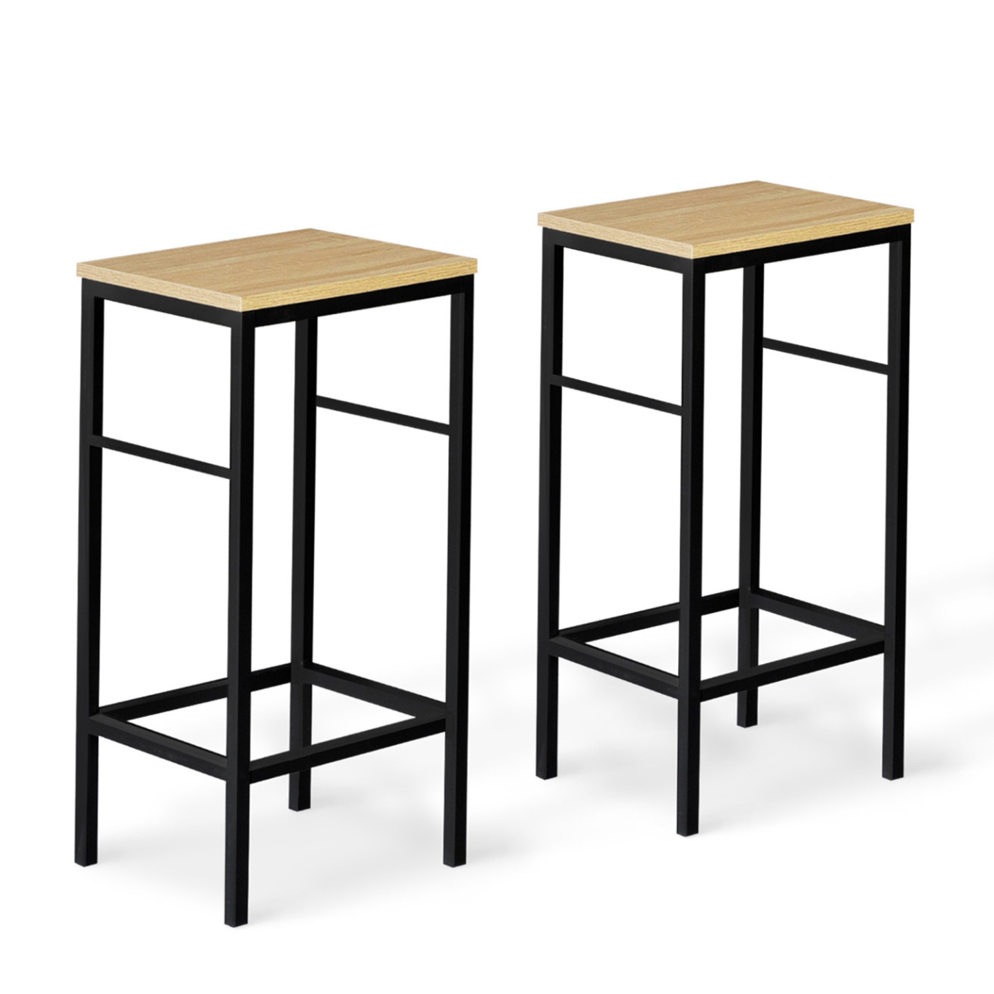 Table Haute De Bar Detroit + 2 Tabourets - Style Industriel Et Ultra-tendance