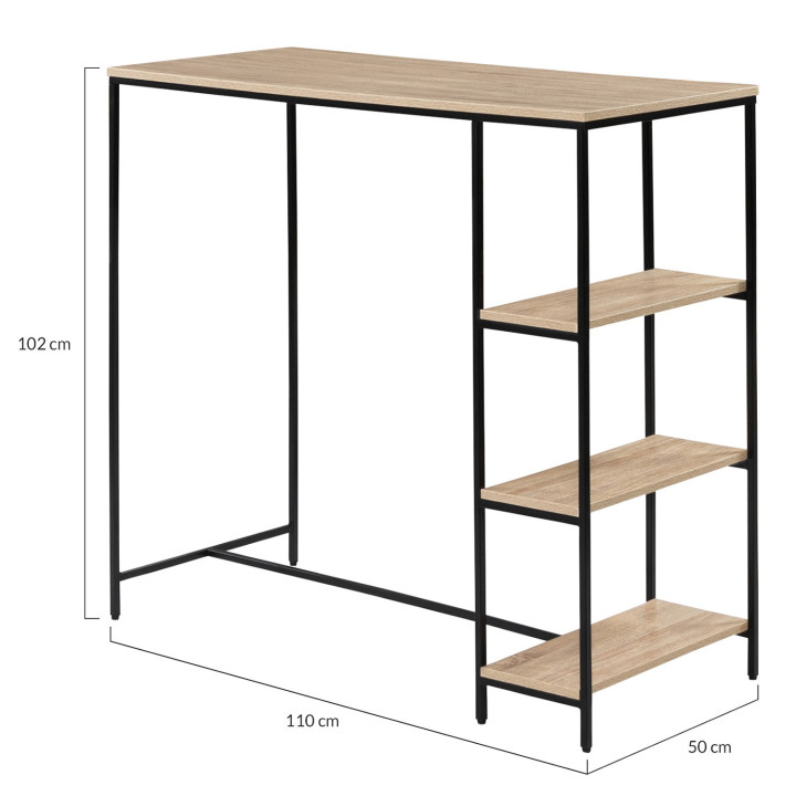 Mesa alta industrial para 2 a 4 personas - DETROIT | ID Market