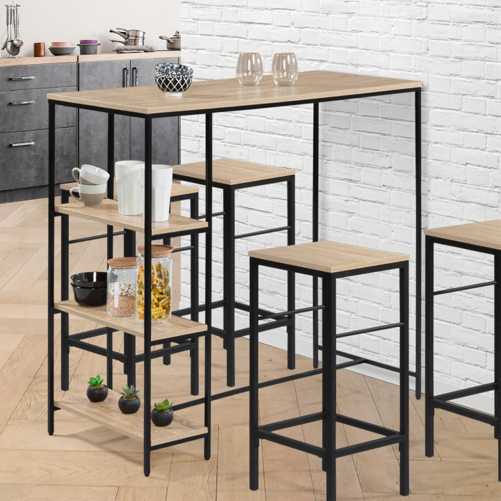 Mesa alta industrial para 2 a 4 personas - DETROIT | ID Market