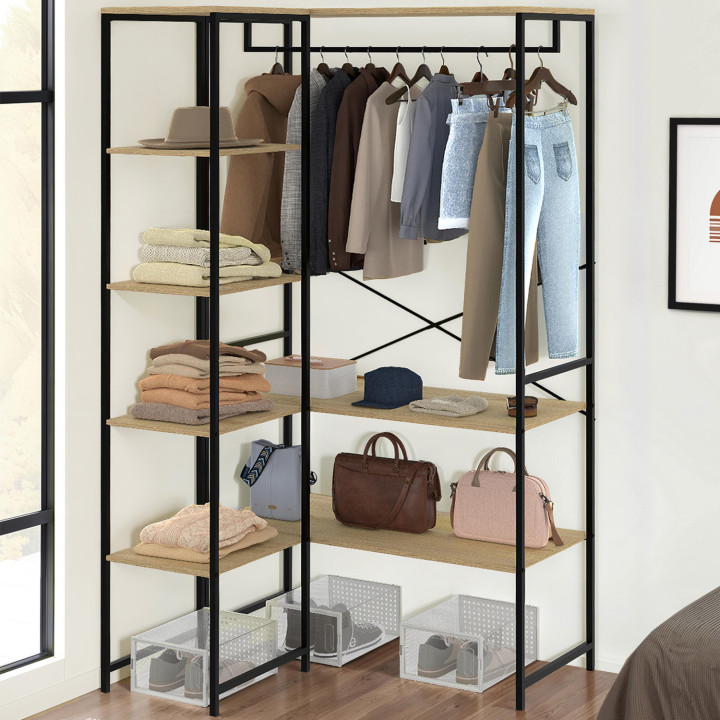 Armario doble de diseño industrial 123 cm - DETROIT | IDMarket