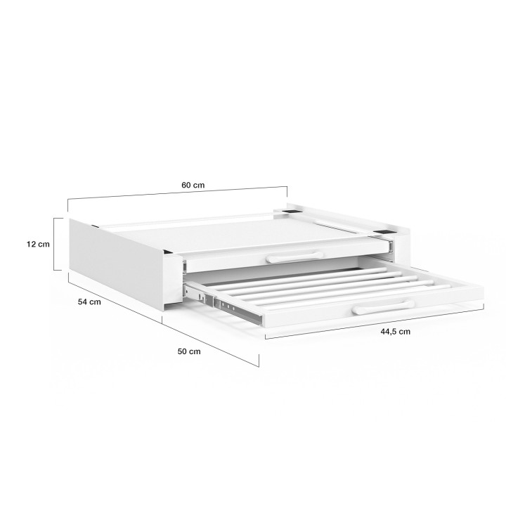 Kit apilable universal para lavadora y secadora con estante y secadora | IdMarket