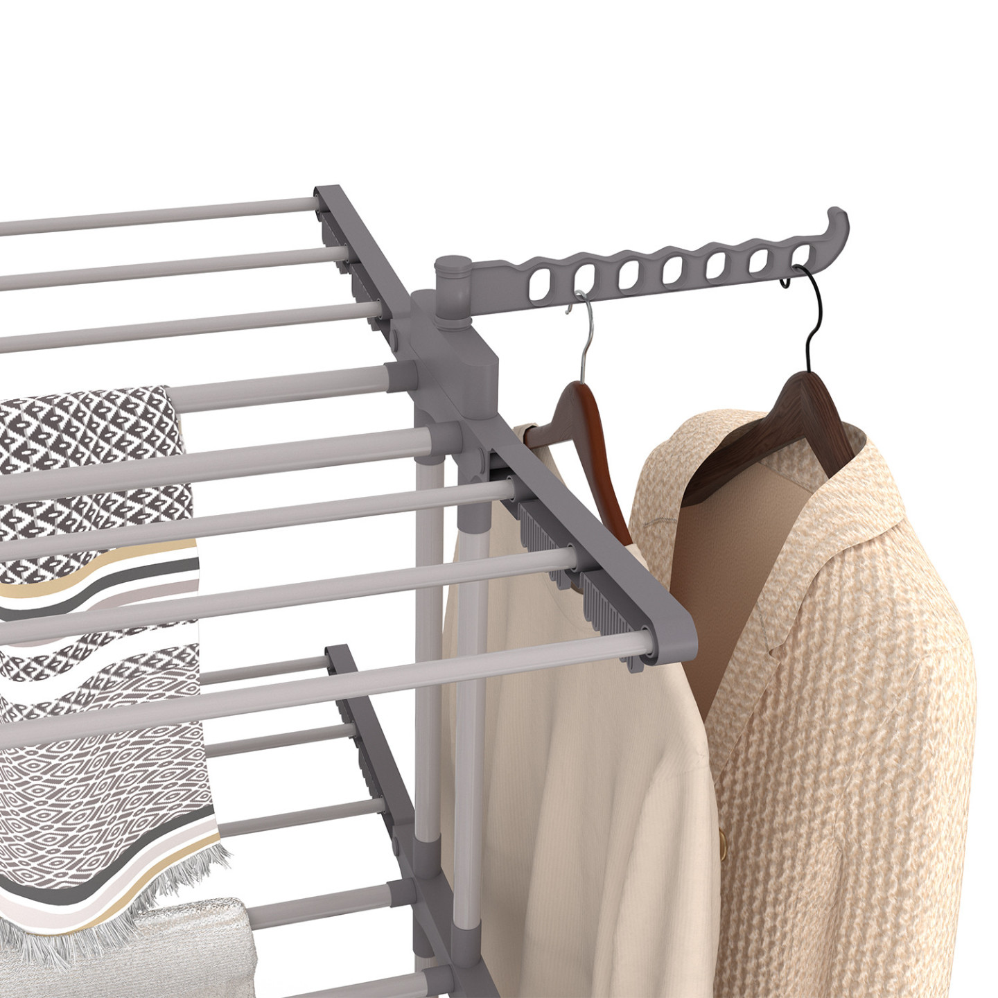 Interno Stendibiancheria Cavallo Alato Esterno Pieghevole 3 Tier - Foto 4