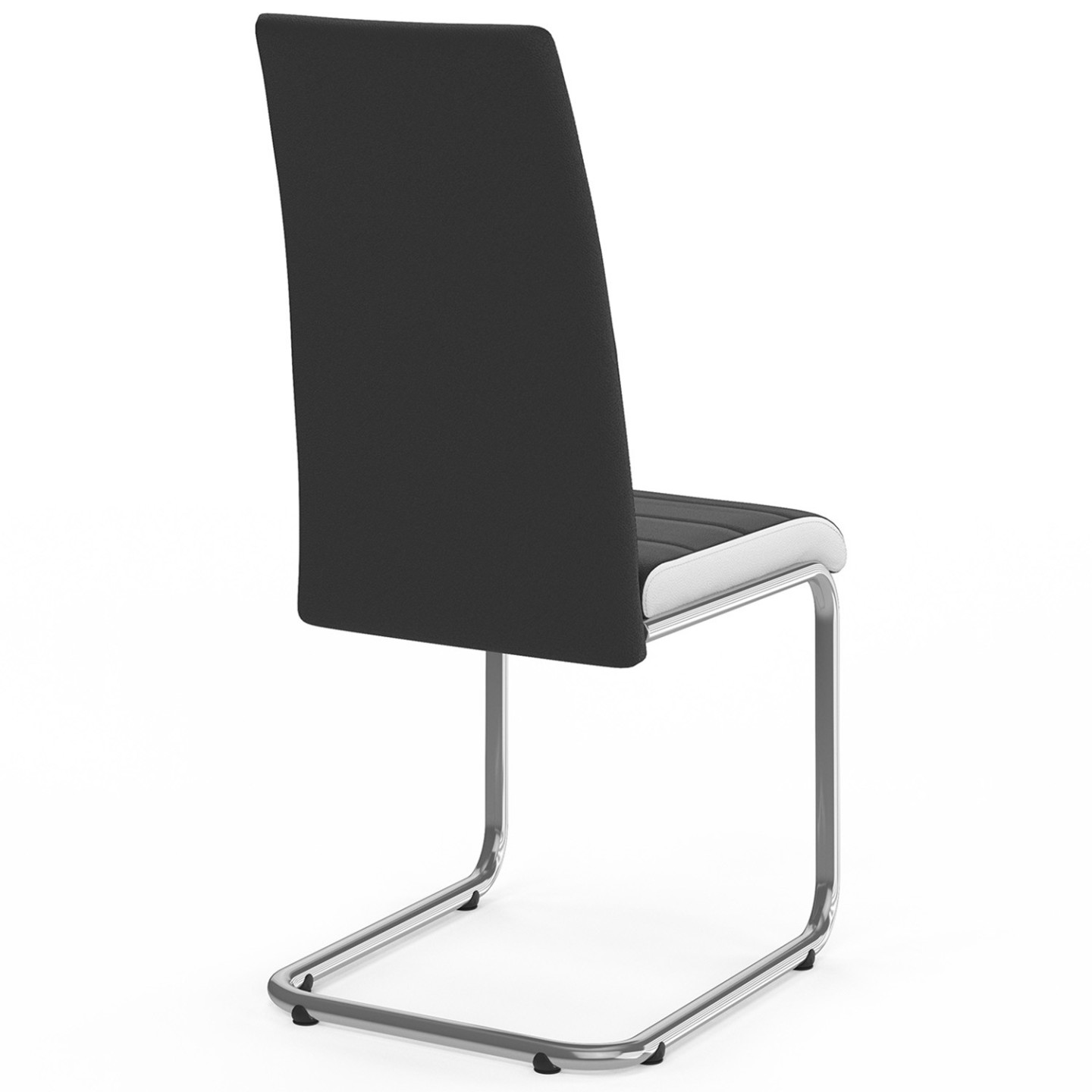 Lot De 2 Chaises Tulipes - Polypropylène, Tissu Et Acier - Bleu Et