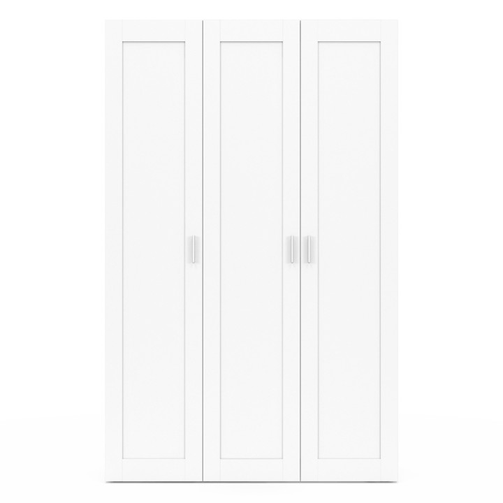 Armario blanco 3 puertas 120cm - VITO | ID Market