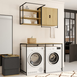 Conjunto de lavadora y secadora de diseño industrial - DETROIT | IdMarket