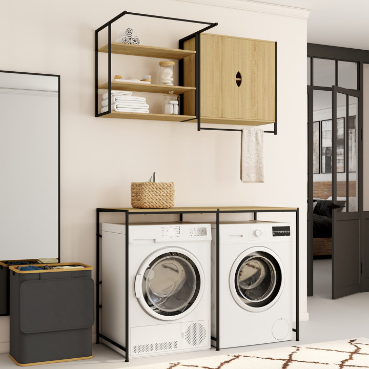 Conjunto de lavadora y secadora de diseño industrial - DETROIT | IdMarket