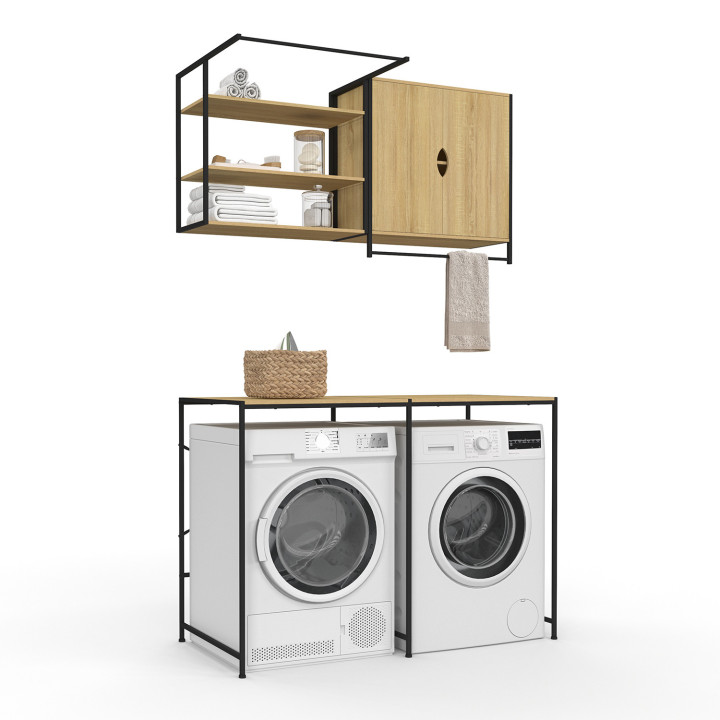 Conjunto de lavadora y secadora de diseño industrial - DETROIT | IdMarket