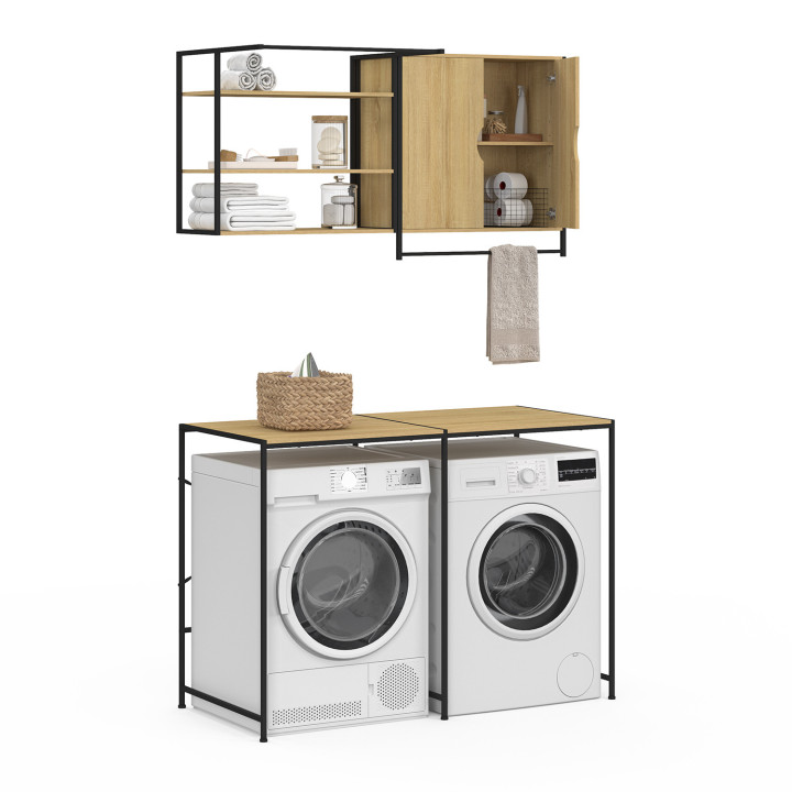 Conjunto de lavadora y secadora de diseño industrial - DETROIT | IdMarket
