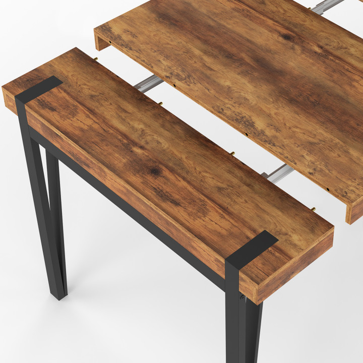 Consola para 10 personas 235 cm diseño industrial - AUSTRIA | IdMarket