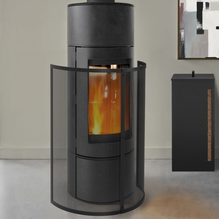 Rejilla de protección contra incendios de 1 panel para estufas y chimeneas | IdMarket