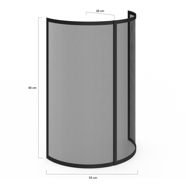 Rejilla de protección contra incendios de 1 panel para estufas y chimeneas | IdMarket