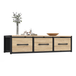 Mensola a muro a 3 cassetti di design industriale - UTAH | IdMarket